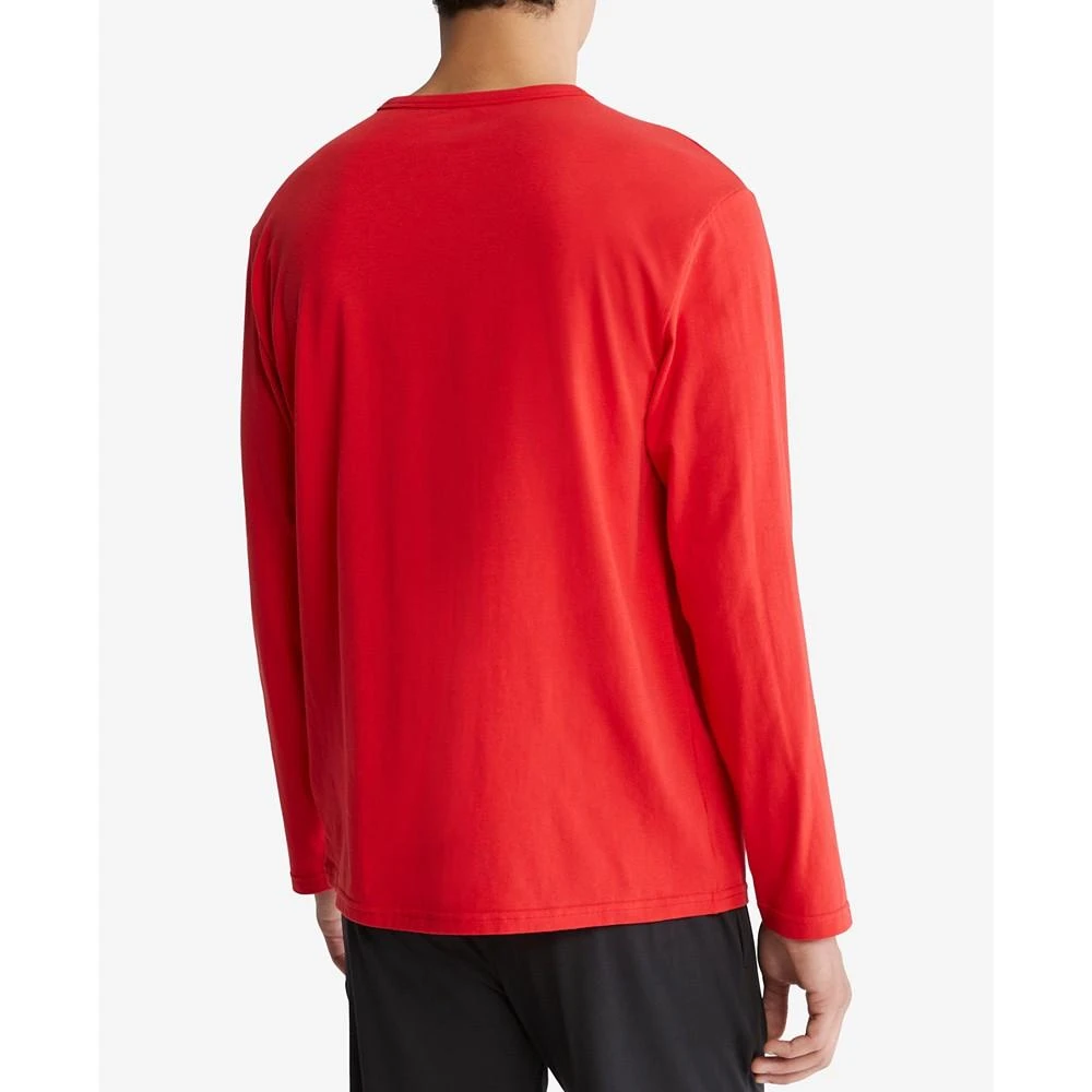 商品Calvin Klein|Men's Long-Sleeve Crewneck Stretch Shirt,价格¥147,第2张图片详细描述