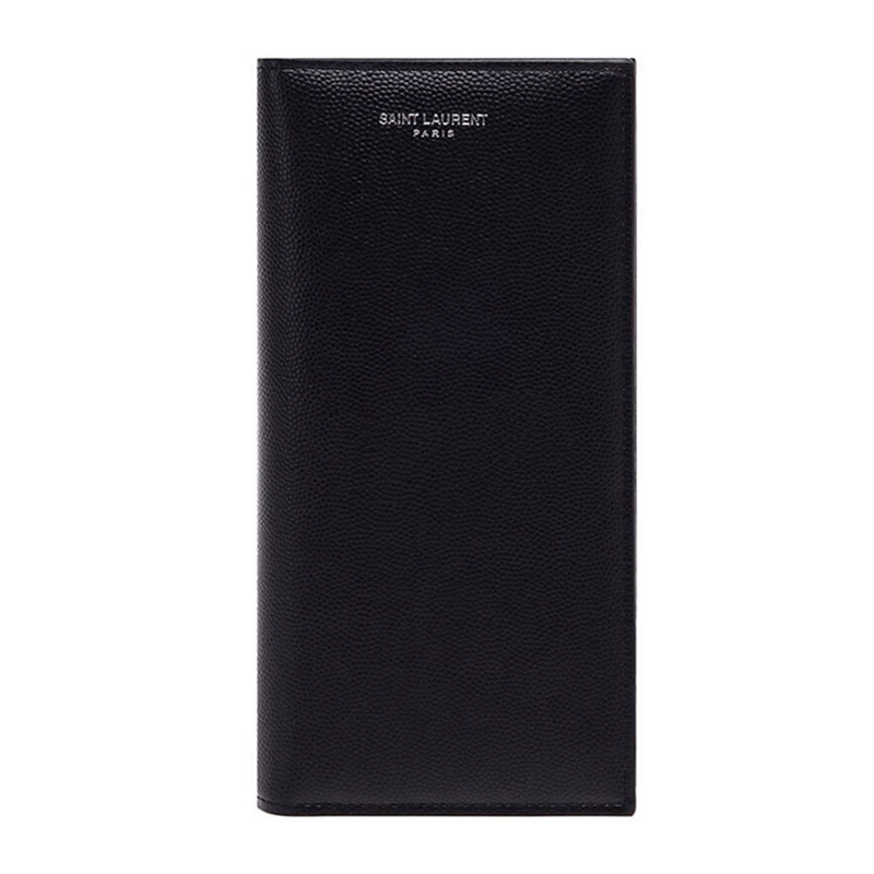 商品[国内直发] Yves Saint Laurent|YSL 圣罗兰 男士牛皮长款对折钱包 396308-BTY0N-1000,价格¥4469,第1张图片
