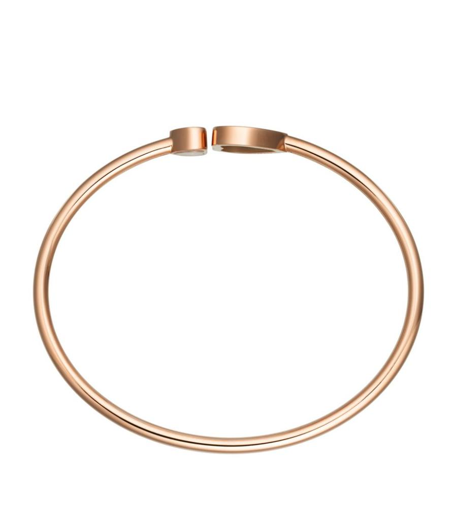 Rose Gold and Diamond Happy Hearts Bangle商品第2张图片规格展示