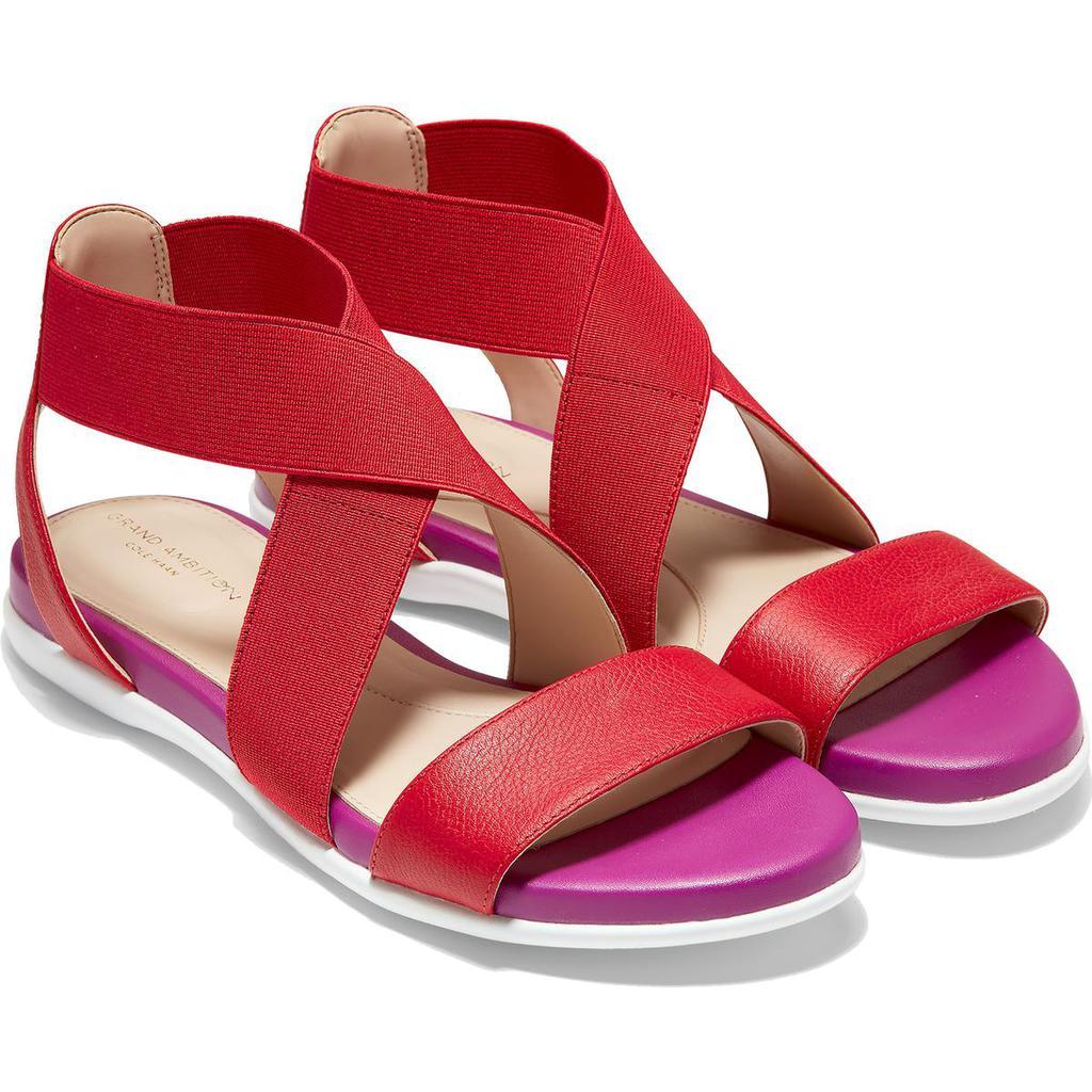 商品Cole Haan|Cole Haan Grand Ambition Women's Mixed Media Colorblock Flat Sandals,价格¥110,第4张图片详细描述