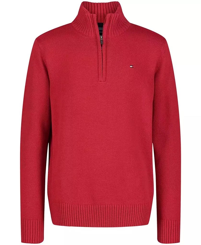 商品Tommy Hilfiger|Toddler and Little Boys Solid 1/4 Zip Sweater,价格¥102,第2张图片详细描述