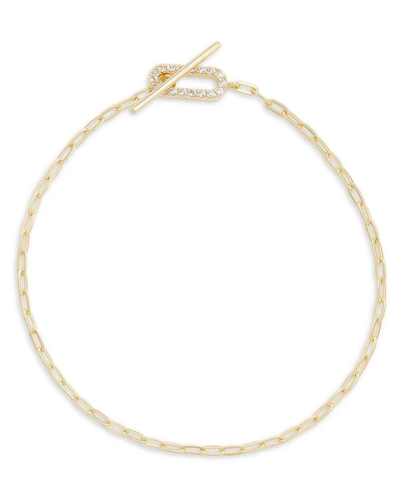 商品Shashi|Jade Pavé Chain Bracelet,价格¥917,第1张图片