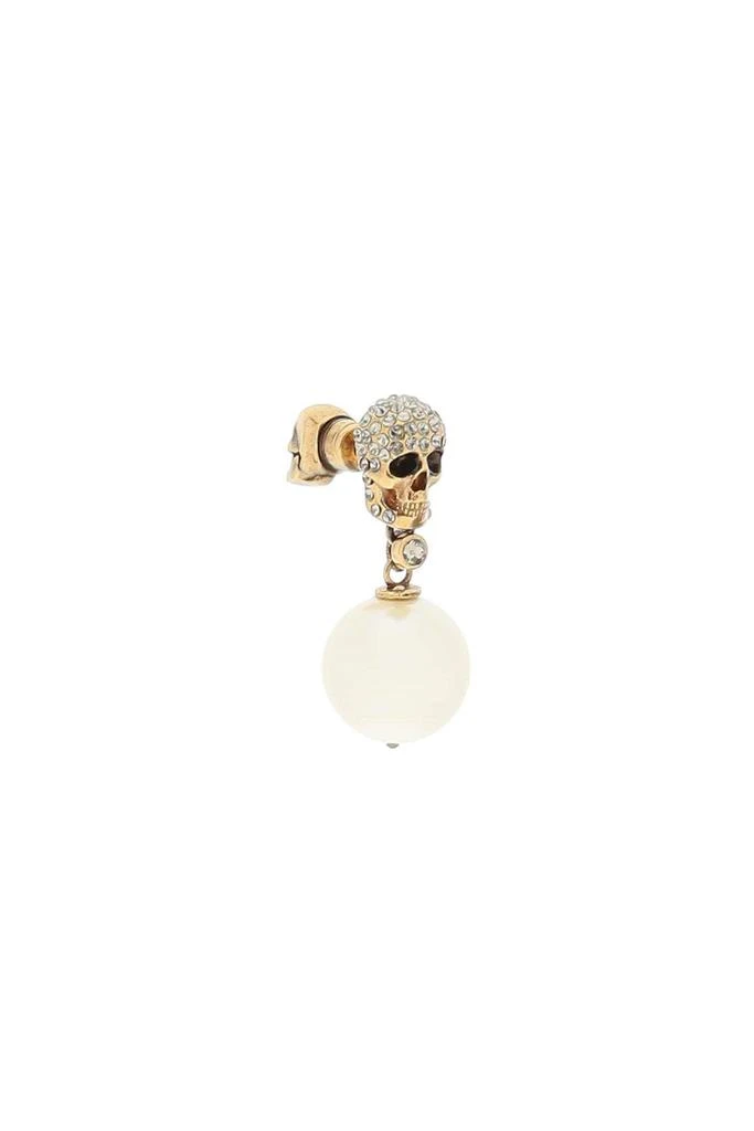 商品Alexander McQueen|Alexander mcqueen pave skull earrings with pearls,价格¥1782,第3张图片详细描述