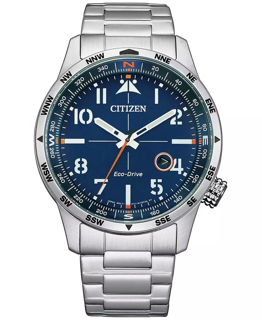商品Citizen|Eco-Drive Men's Weekender Stainless Steel Bracelet Watch 43mm,价格¥1297,第1张图片