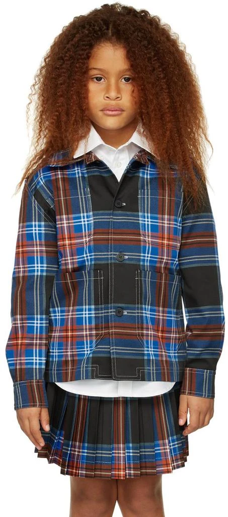 商品Charles Jeffrey Loverboy|SSENSE Exclusive Kids Black Tartan Jacket,价格¥3156,第2张图片详细描述