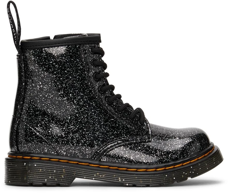 商品Dr. Martens|Kids Black Glitter 1460 Little Kids Boots,价格¥439,第1张图片