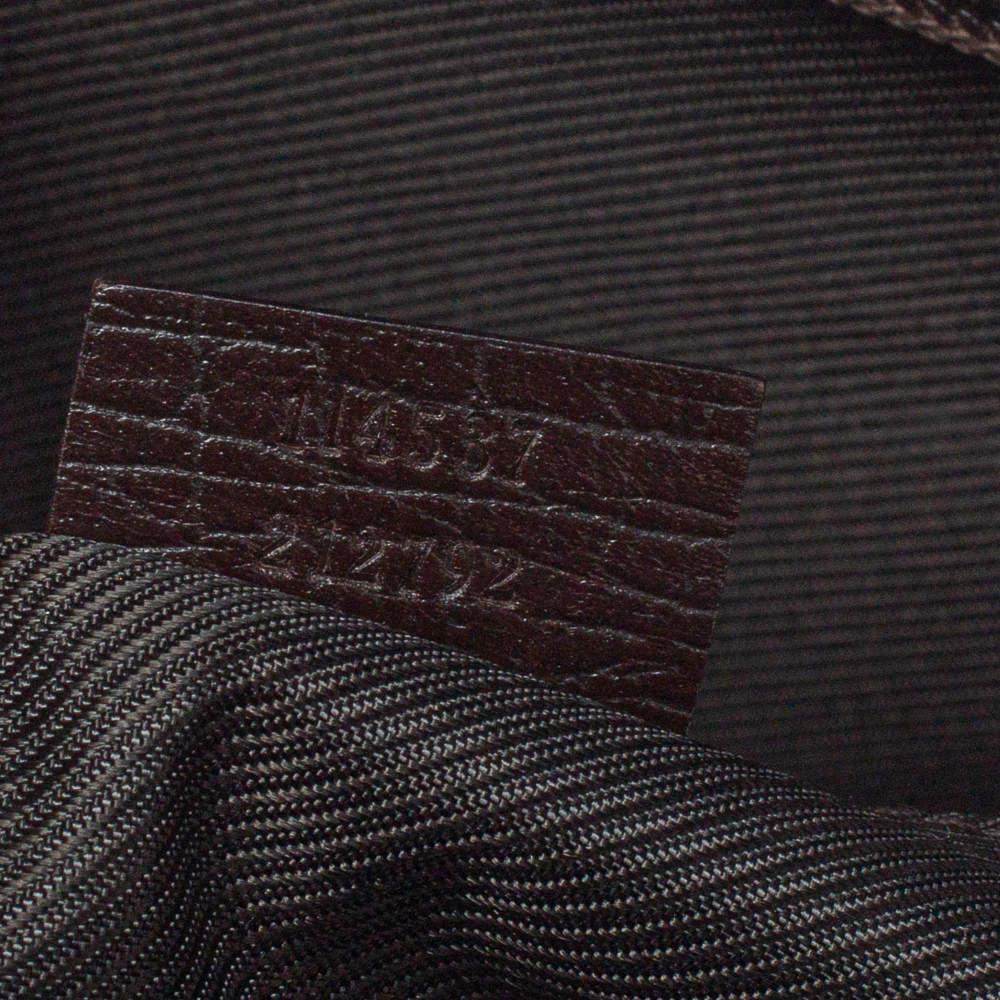 Gucci Dark Brown Leather Zip Satchel商品第8张图片规格展示