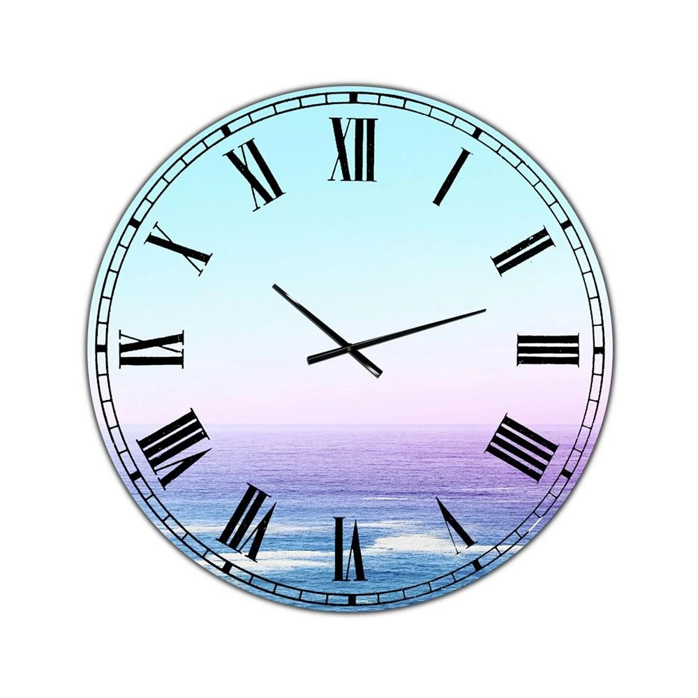 商品Designart|Ocean View Oversized Nautical & Coastal Wall Clock - 36 x 36,价格¥2113,第1张图片