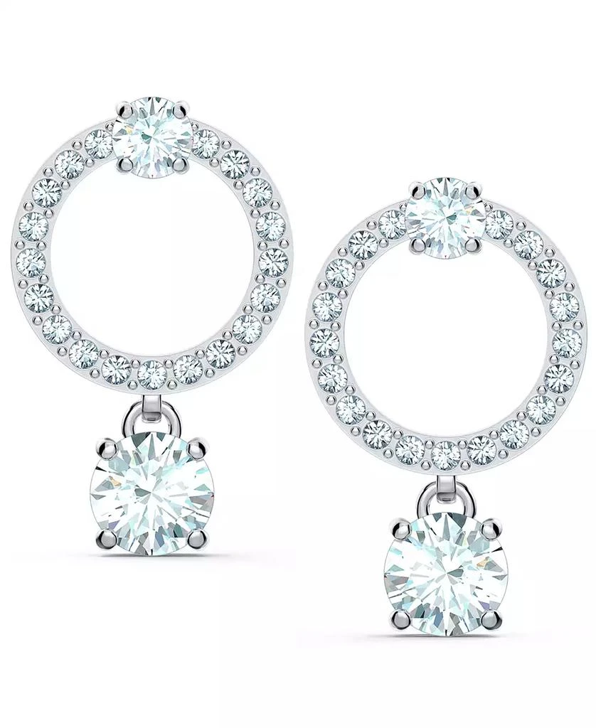 商品Swarovski|Silver-Tone Crystal Circle & Charm Drop Earrings,价格¥597,第1张图片