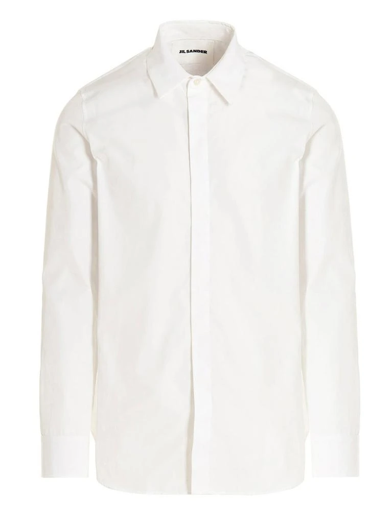 商品Jil Sander|Jil Sander Long-Sleeved Poplin Shirt,价格¥2615,第1张图片