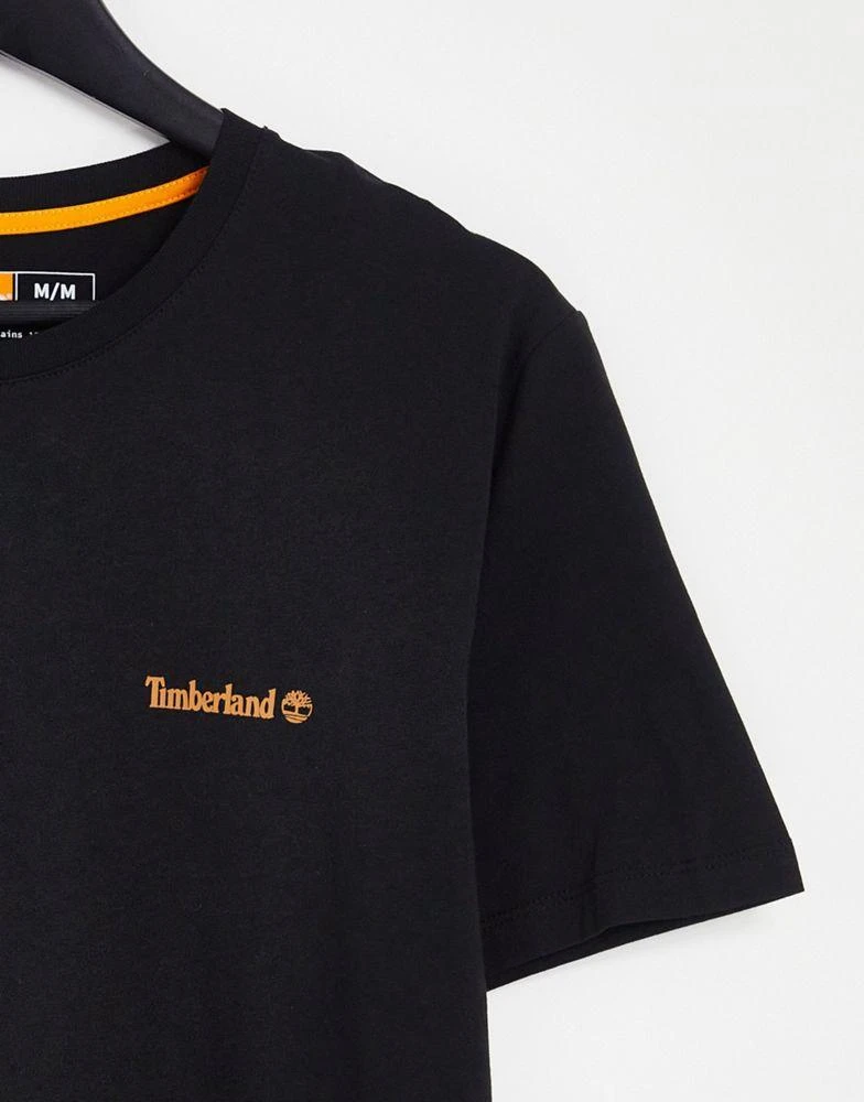 商品Timberland|Timberland small logo print t-shirt in black,价格¥151,第3张图片详细描述