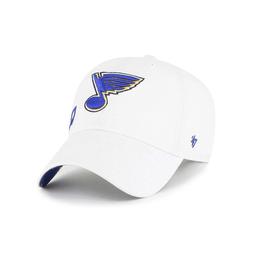 商品47 Brand|Women's White St. Louis Blues Confetti Clean Up Adjustable Hat,价格¥262,第2张图片详细描述