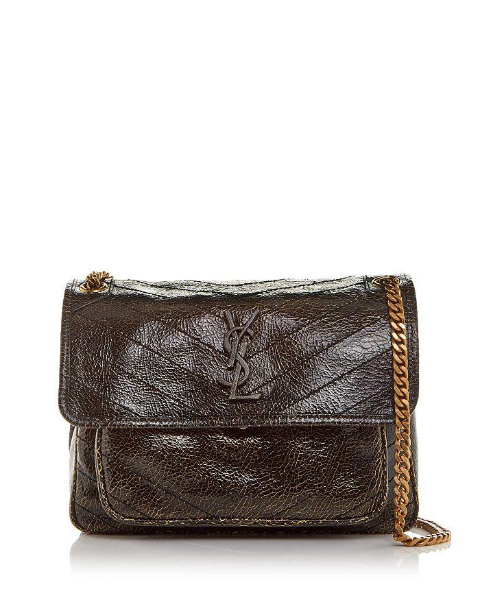 商品Yves Saint Laurent|Niki Crackled Leather Crossbody,价格¥22247,第1张图片