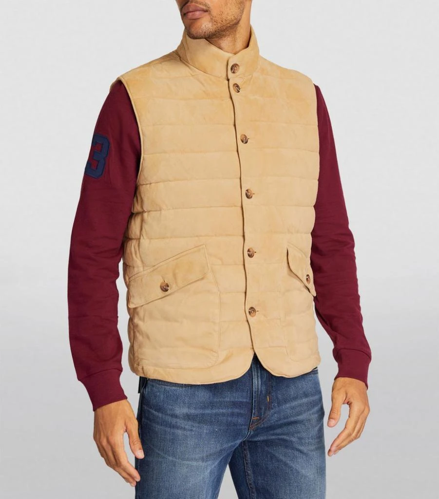 商品Ralph Lauren|Suede Padded Gilet,价格¥7141,第3张图片详细描述