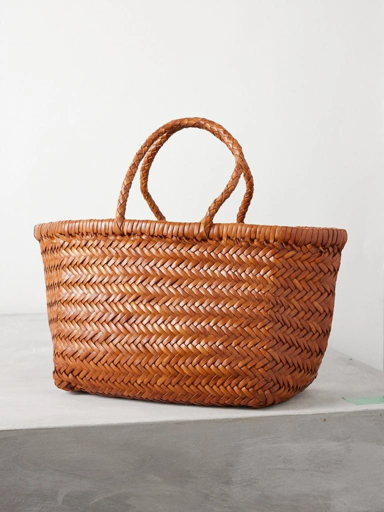 商品DRAGON DIFFUSION|Triple Jump small woven-leather basket bag,价格¥3307,第1张图片