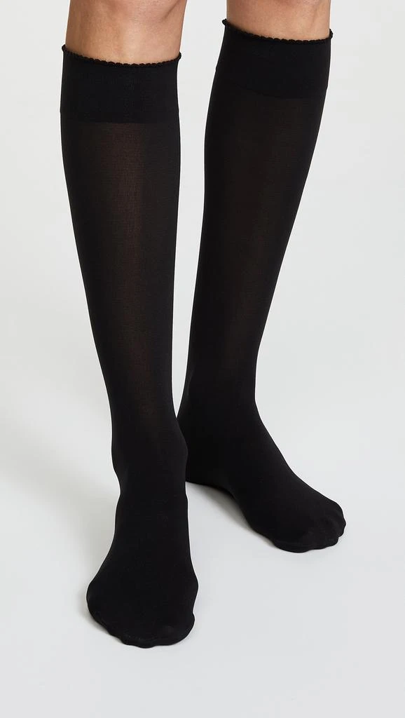 商品Wolford|Velvet De Luxe 50 及膝袜,价格¥300,第2张图片详细描述