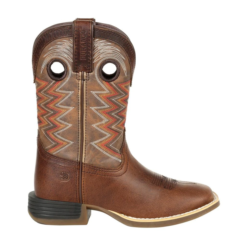 商品Durango|Lil' Rebel Pro Tiger Eye Square Toe Cowboy Boots (Big Kid),价格¥708,第1张图片