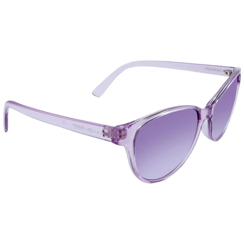 商品Calvin Klein|Purple Cat Eye Ladies Sunglasses CK20517S 551 56,价格¥187,第2�张图片详细描述