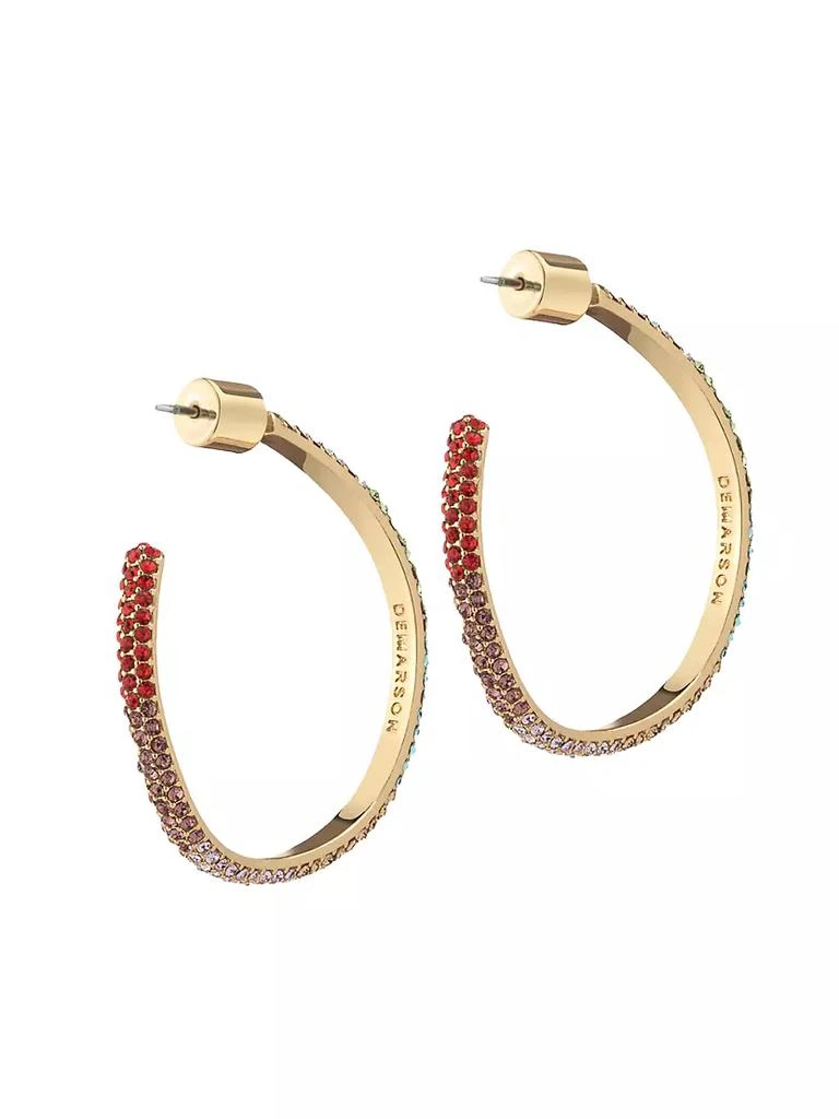 商品Demarson|Mini Calypso Rainbow Pavé Hoops,价格¥1865,第3张图片详细描述