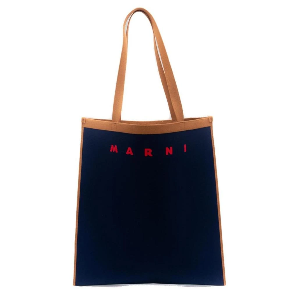 商品Marni|Marni Trunk Soft Logo Detailed Flat Tote Bag,价格¥2371,第1张图片