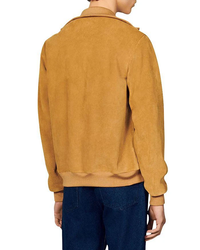 商品Sandro|Daren Zip Front Suede Jacket,价格¥4150,第2张图片详细描述