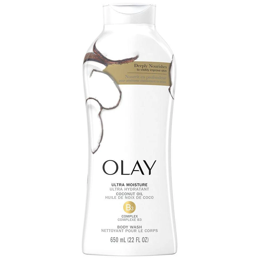 商品Olay|Ultra Moisture Body Wash Coconut Oil, 22 oz,价格¥59,第1张图片