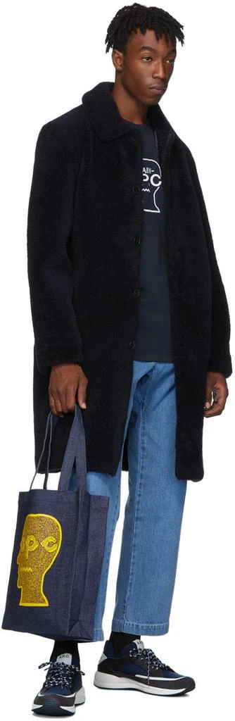 商品A.P.C.|Navy Brain Dead Edition Spooky 短袖,价格¥508,第5张图片详细描述