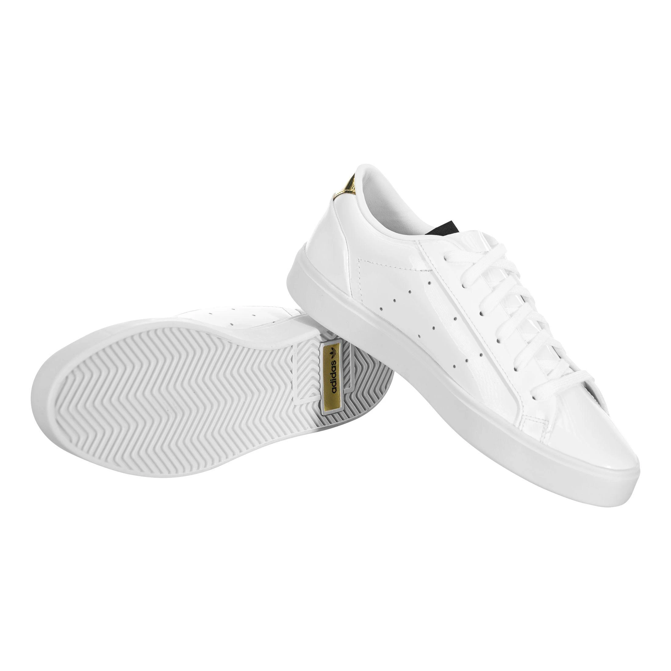 商品Adidas|美国直邮adidas阿迪达斯SleekW三叶草复古休闲板鞋fv3395金标,价格¥540,第4张图片详细描述