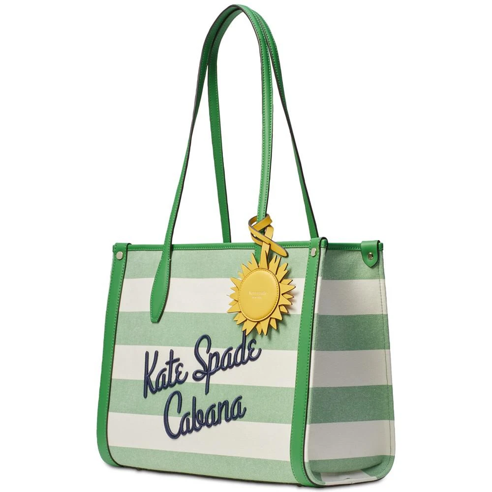 商品Kate Spade|Market Cabana Canvas Medium Tote,价格¥856,第3张图片详细描述