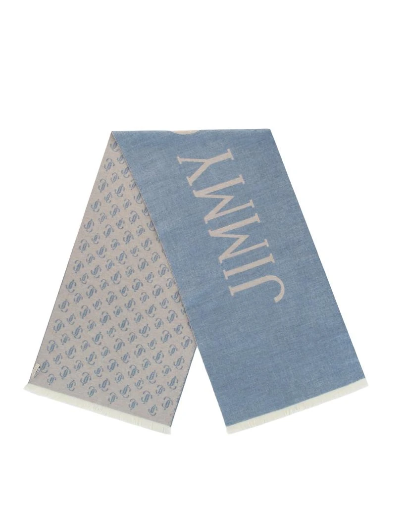 商品Jimmy Choo|Wool Logo Scarf,价格¥2143,第2张图片详细描述