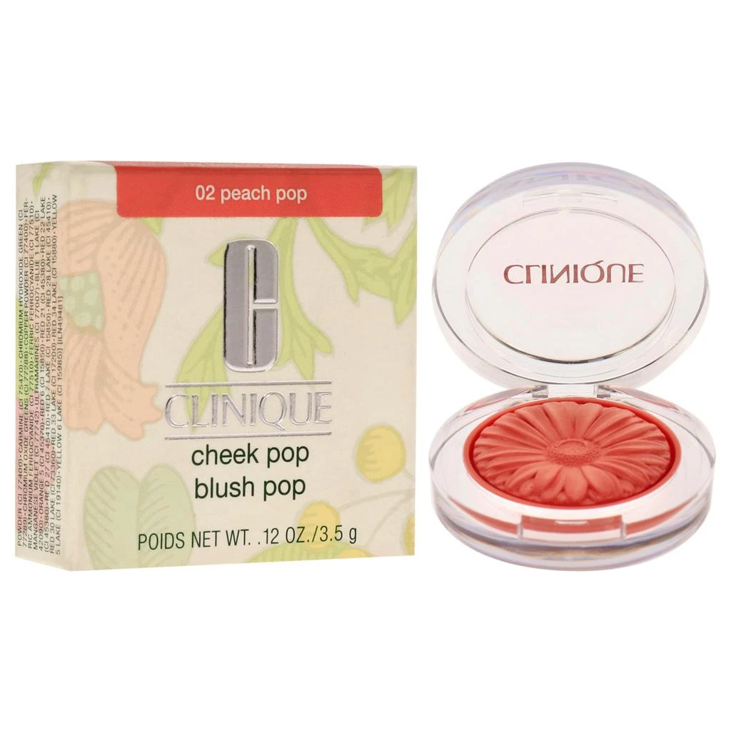 商品Clinique|Cheek Pop Blush Pop - 02 Peach Pop by Clinique for Women - 0.14 oz Blush,价格¥253,第2张图片详细描述