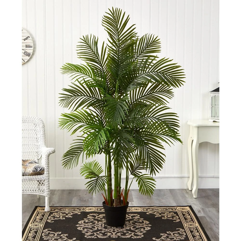 商品NEARLY NATURAL|Areca Palm Artificial Tree, 6',价格¥2226,第3张图片详细描述