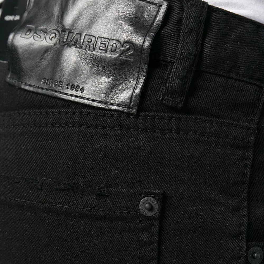 Dsquared2 D二次方 黑色牛仔布女装牛仔褲 S72LB0143-S39781-900 商品