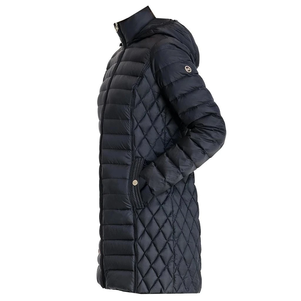 商品Michael Kors|Michael Michael Kors Women's Black Hooded Down Packable Jacket Coat with Removable Hood 3/4 Length Long,价格¥744,第1张图片