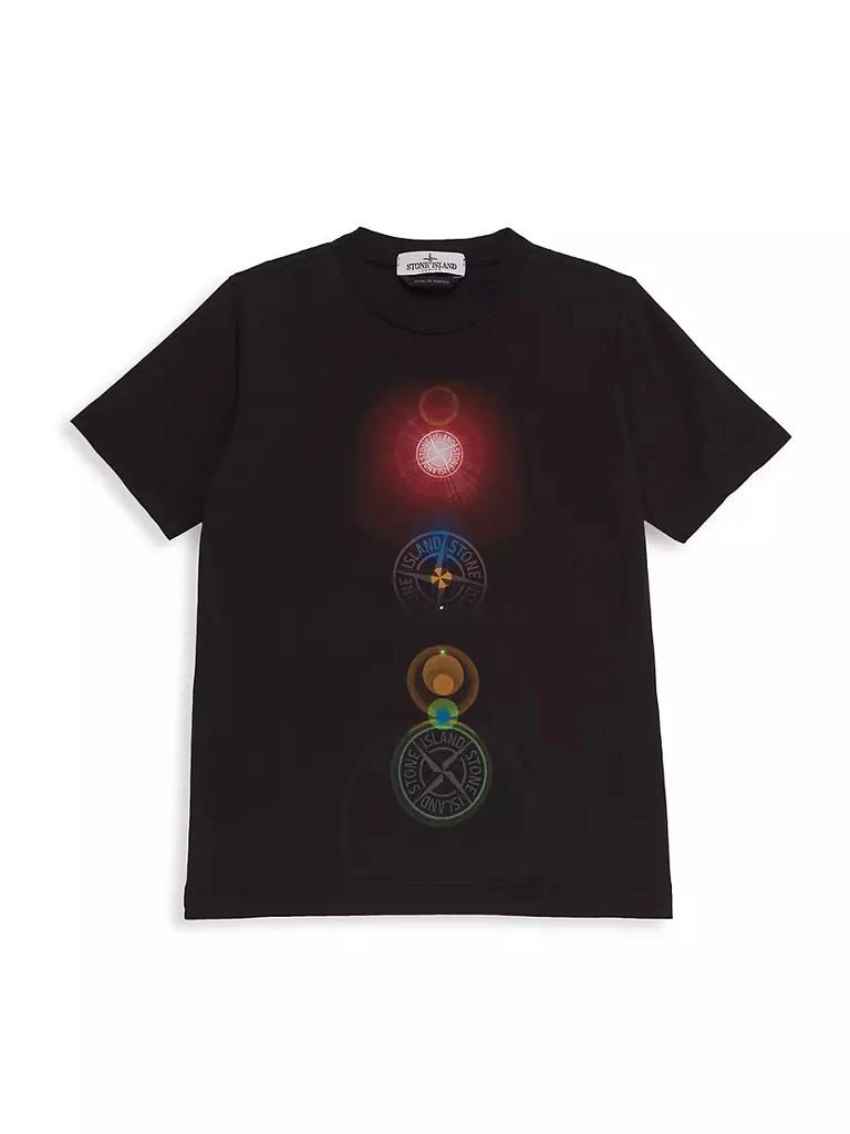 商品Stone Island|Little Boy's &amp; Boy's Logo Light Rays T-Shirt,价格¥264,第1张图片