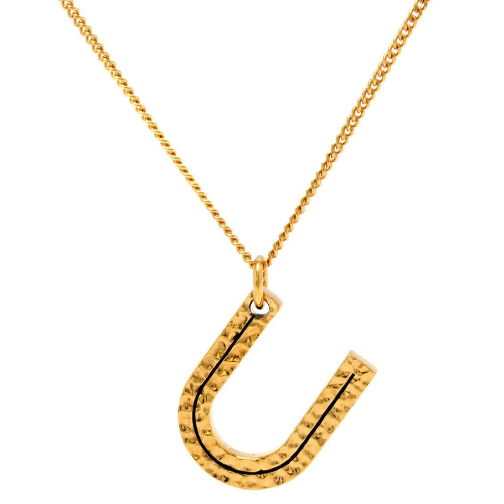 商品Burberry|Ladies U Alphabet Charm Gold-plated Necklace,价格¥2124,第1张图片