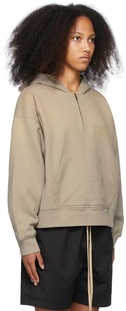 商品Fear of god|Beige Half-Zip Hoodie,价格¥1671,第2张图片详细描述