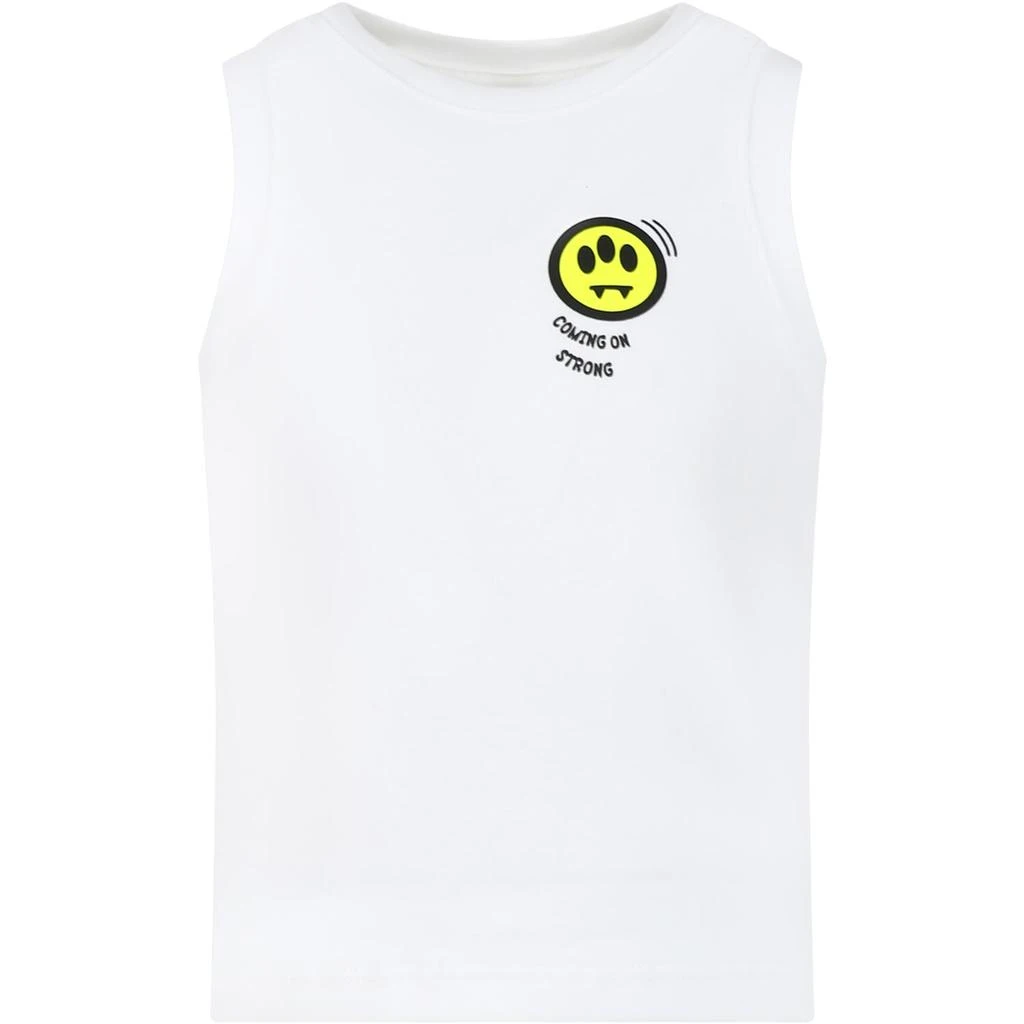 商品BARROW|White Tank Top For Girl With Logo,价格¥831,第1张图片