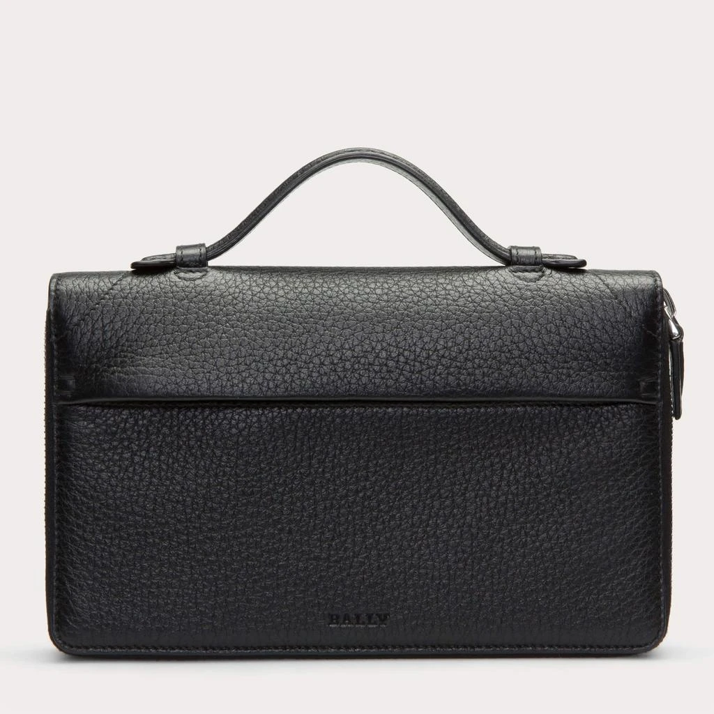 商品Bally|Bally Magus Men's 6219902 Black Leather Clutch Wallet,价格¥2567,第1张图片