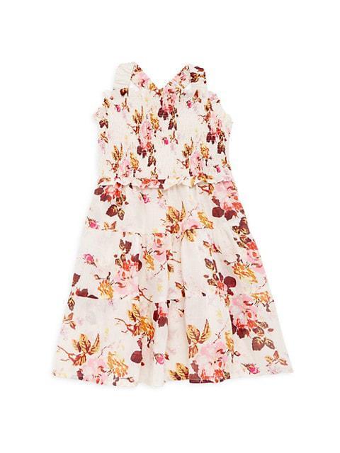商品Sea|Little Girl's & Girl's Esme Printed Smocked Dress,价格¥639,第1张图片
