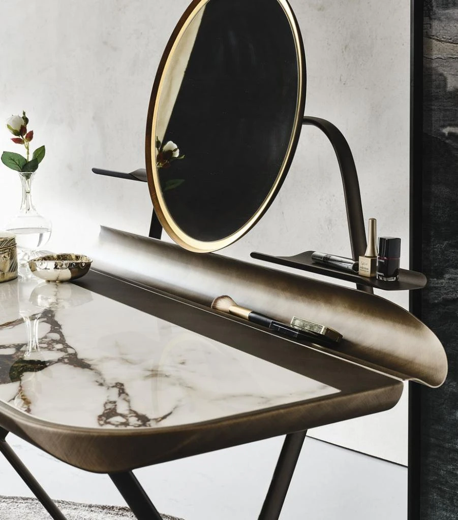 商品Cattelan|Bronzed Steel Cacoon Trousse Keramik Dressing Table,价格¥37185,第4张图片详细描述