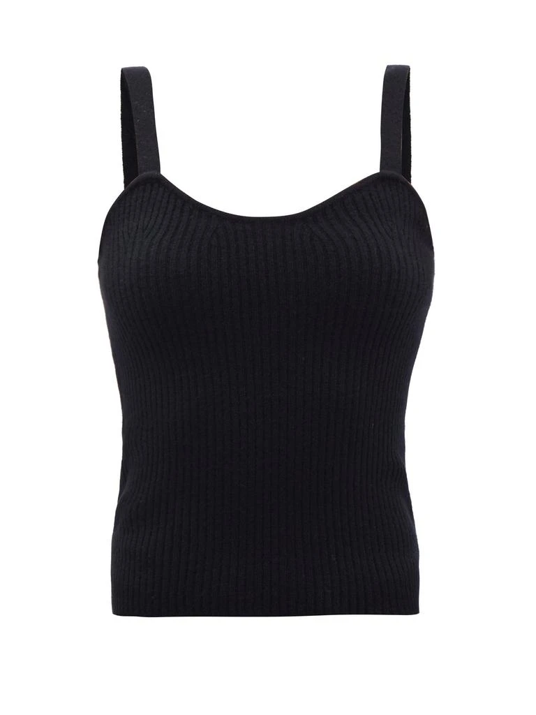 商品Lisa Yang|Dana ribbed-cashmere tank top,价格¥1151,第1张图片