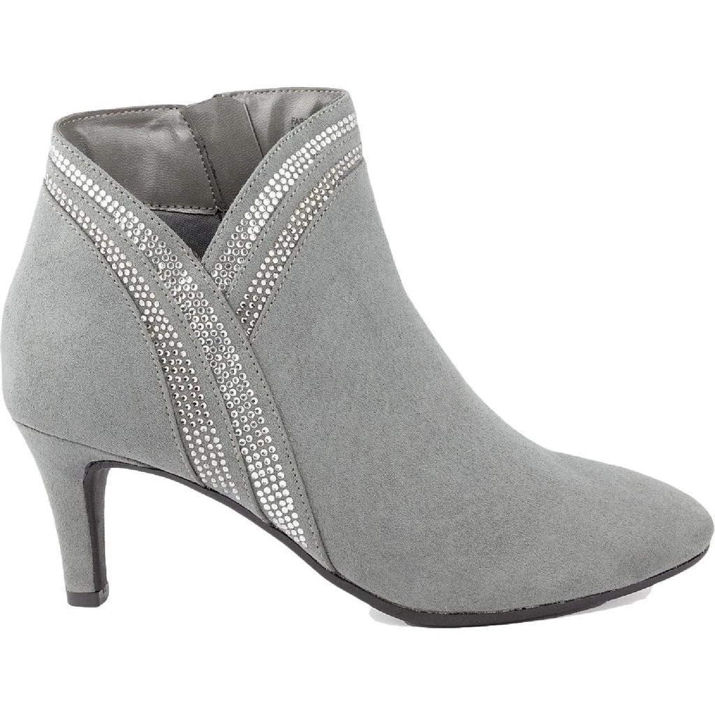 商品Karen Scott|Karen Scott Womens Halena Faux-Suede Heel Ankle Boots,价格¥100,第3张图片详细描述