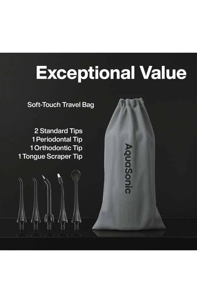 商品AquaSonic|Aqua Flosser, Tips & Travel Pouch Set,价格¥307,第5张图片详细描述