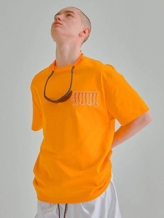 商品ANOMIE COMPLEX|Anm Embroidery Half Sleeve T-shirt_Orange,价格¥522,第5张图片详细描述