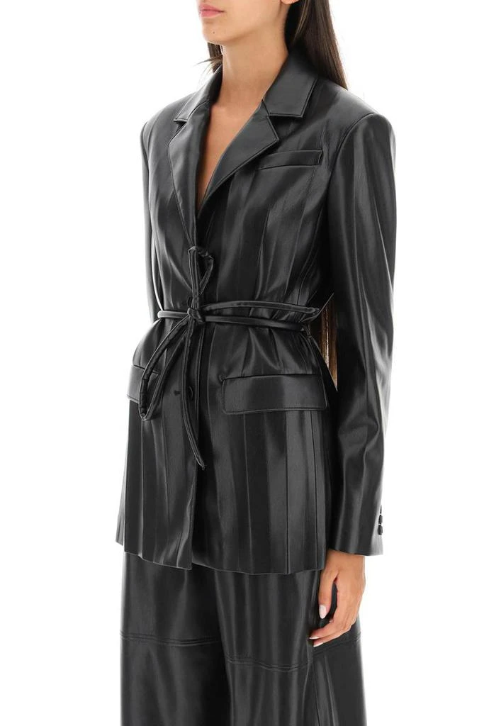 商品MSGM|Msgm faux leather jacket with belt,价格¥2991,第4张图片详细描述