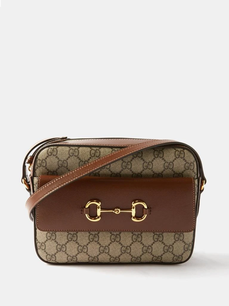 商品Gucci|1955 Horsebit GG Supreme cross-body bag,价格¥12684,第3张图片详细描述