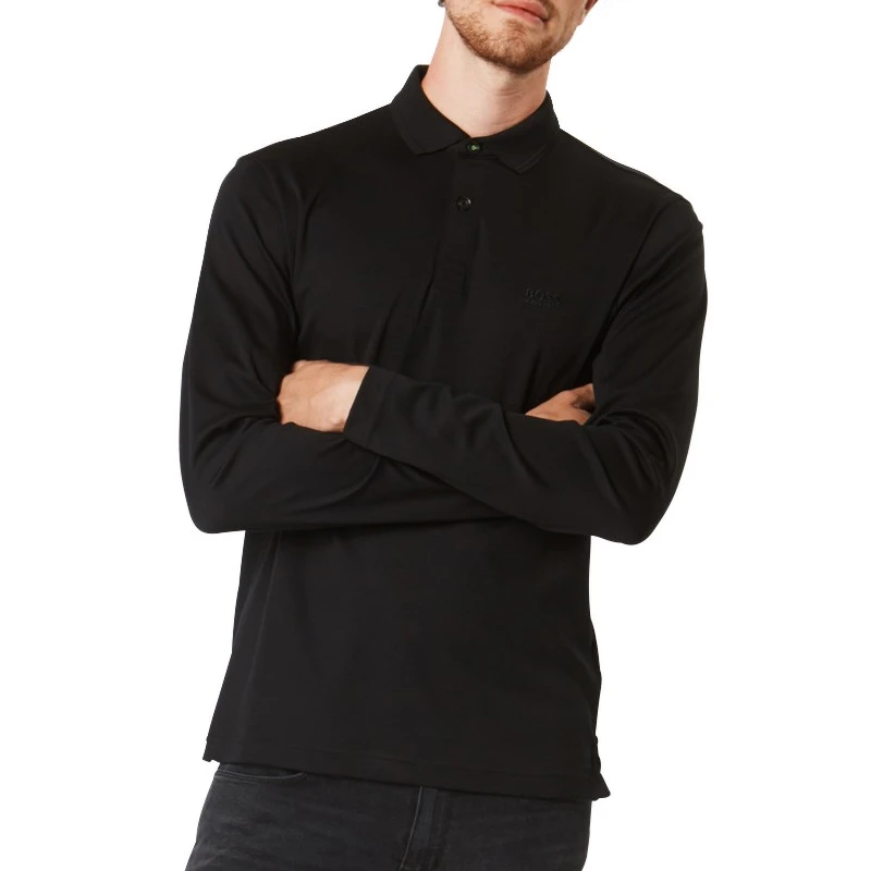 Hugo Boss 雨果博斯 男士纯棉时尚休闲翻领长袖POLO衫 PIROL-0510-001 商品