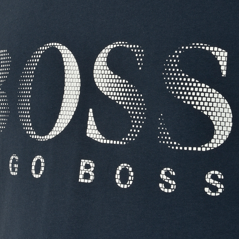 Hugo Boss 雨果博斯 深蓝色纯棉男士短袖T恤 T-SHIRTRN-50332287-413商品第4张图片规格展示