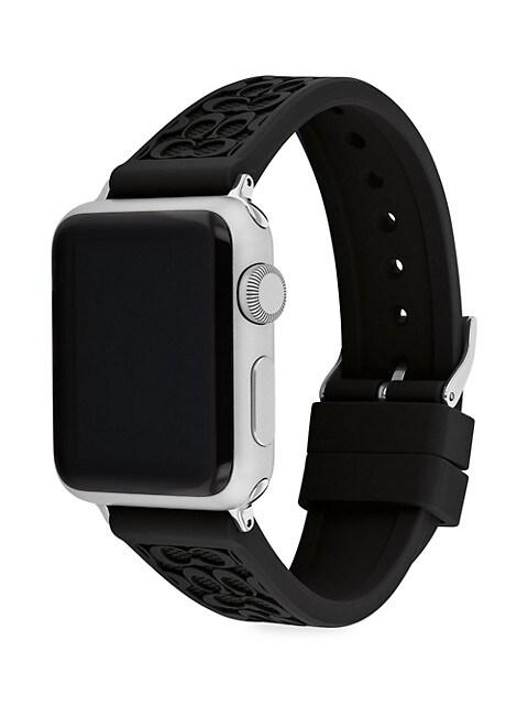 Apple® Watch Signature Black Silicone Strap商品第3张图片规格展示